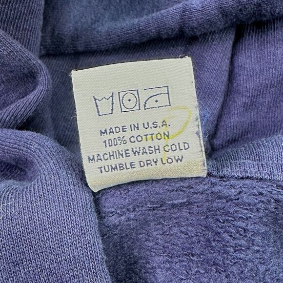 Sporty & Rich Navy Blue Blank Hoodie - Size Small - Picture 5 of 5